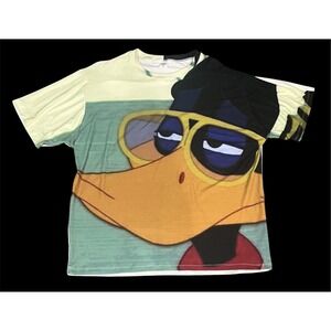 Looney Tunes Unisex 2X Short Sleeve Daffy Duck Meme Shirt.